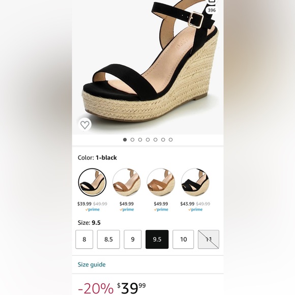 NEW IN BOX Women’s $39.99 Espadrille Wedge Sandals, 9.5 - Picture 10 of 11